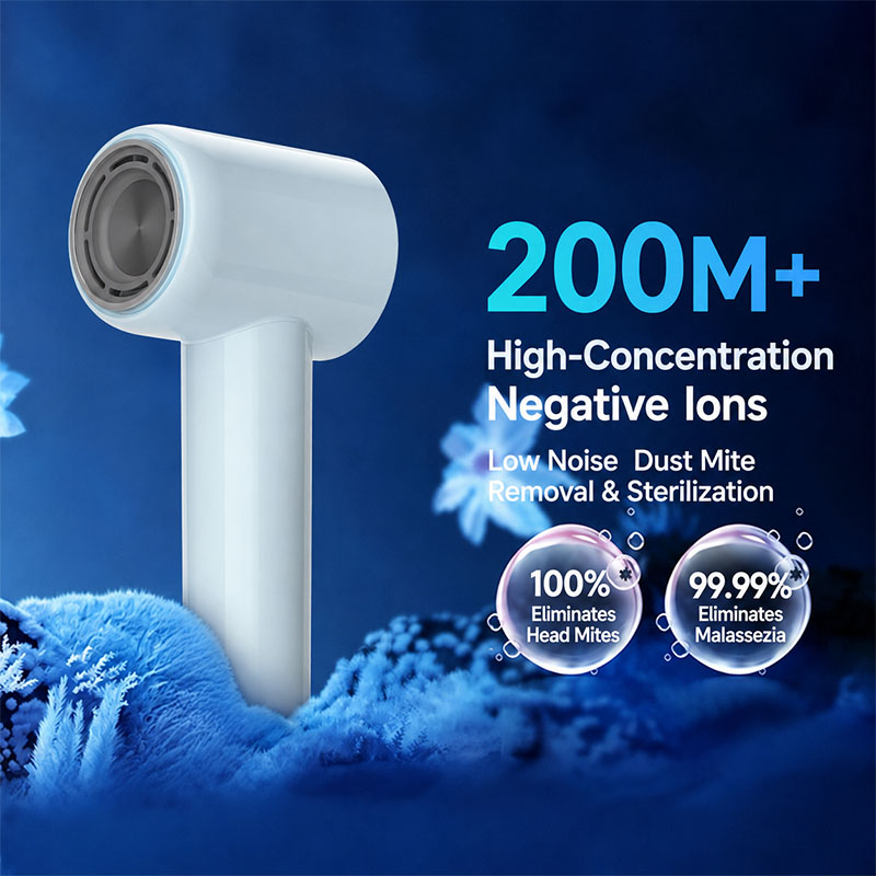 New Household Hair Dryer, Negative Ion Hair Care, Low Noise Fast Drying, Leafless High-Speed Powerful Blow Dryer